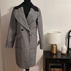 NVLT houndstooth wool coat